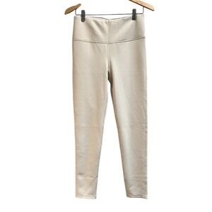 Mono B Women's Anthro‎ Activewear Workout Leggings Stretch Cream Ivory NEW Large